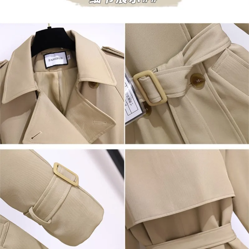 B-TOTO Short Windbreaker new 2025 2023 New British Style Korean Jacket High Quality Windbreaker Jacket For Women