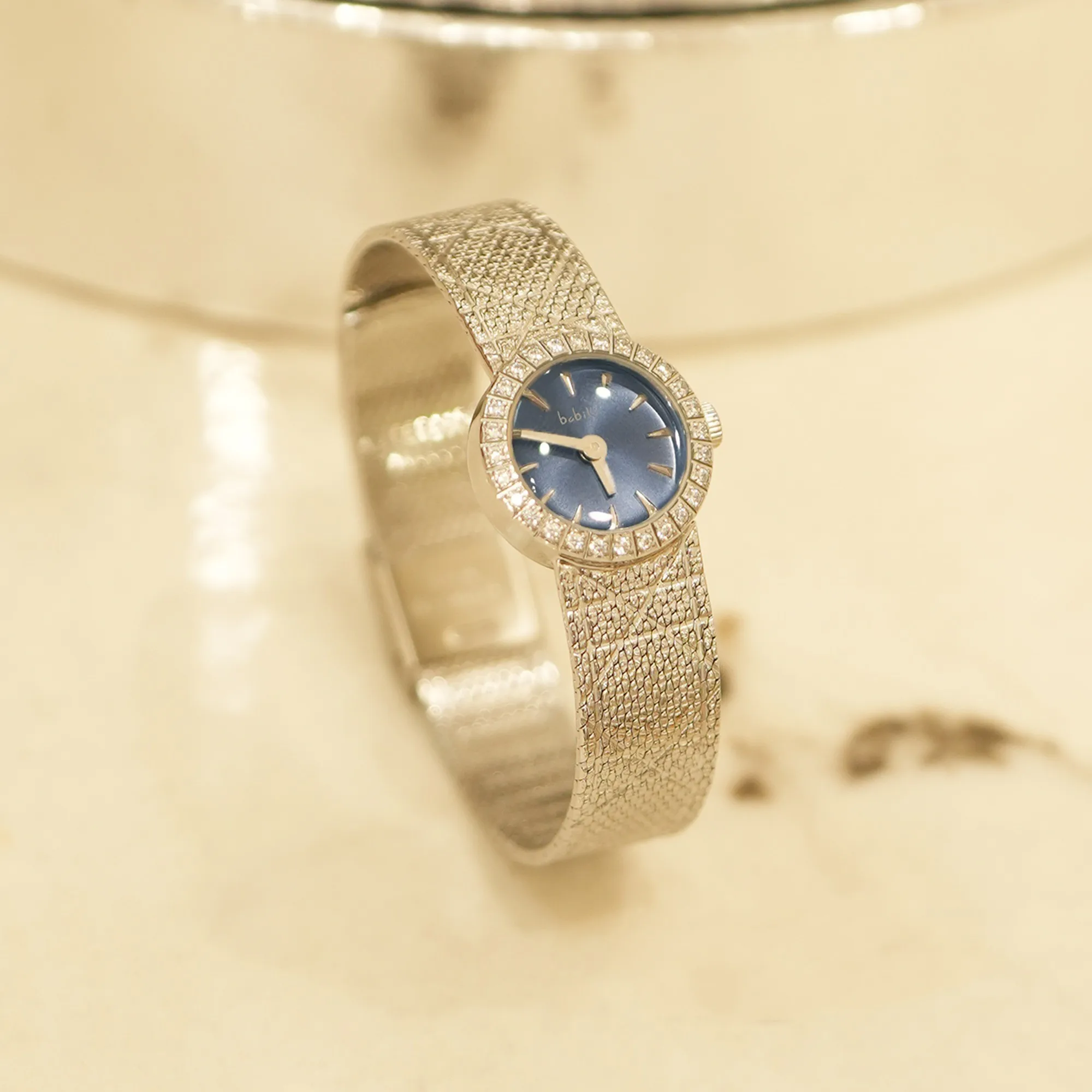 Vintage Small Dial 2023 Women's Watch Diamond Retro Luxury Elegant Gifts Brass Band 24K Gold Plated High Quality