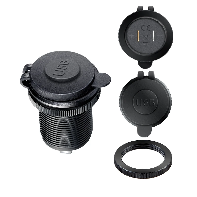 12V USB Outlet Waterproof Charger Socket USB Charging Port for Car Marine Golf 7 6 5 mk7 mk5 mk6 accessoires Charger Socket