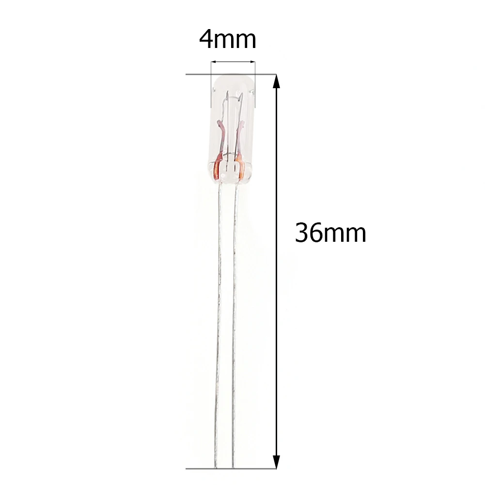 5pcs T4 14V 1.4W Universal Audio Gear Indicator Light Car Interior Instrument Dashboard Panel Amber Decorative Lamp Bulbs