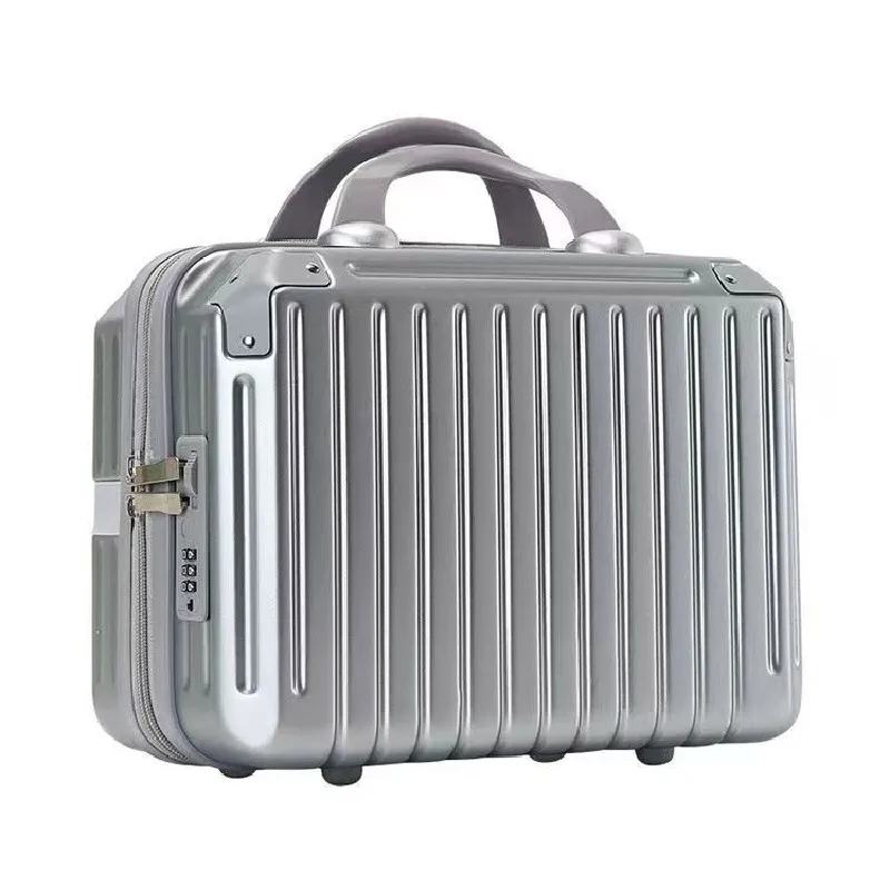 16 Inch Large Capacity Portable Lightweight Luggage Case Female Zipper Lock Cosmetics Storage Bag Small Boarding Mini Suitcase