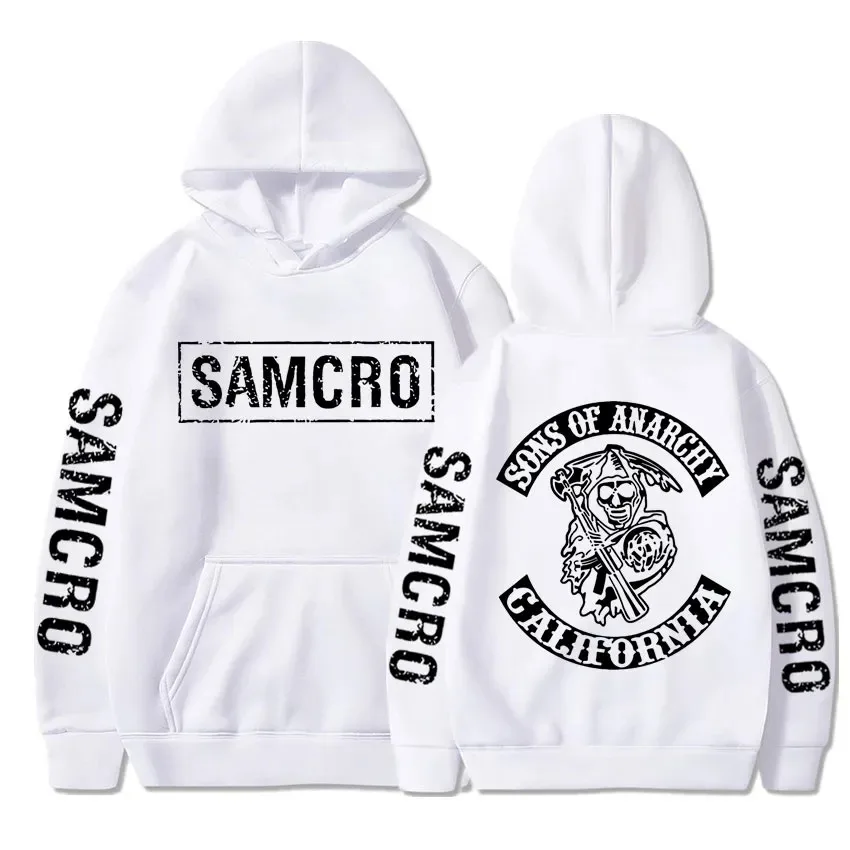 Sons of Anarchy SAMCRO Graphic Hoodie Man Streetwear Autumn Men Womnen High Quality Vintage Rock Punk Hoodies Sweatshirt Tops
