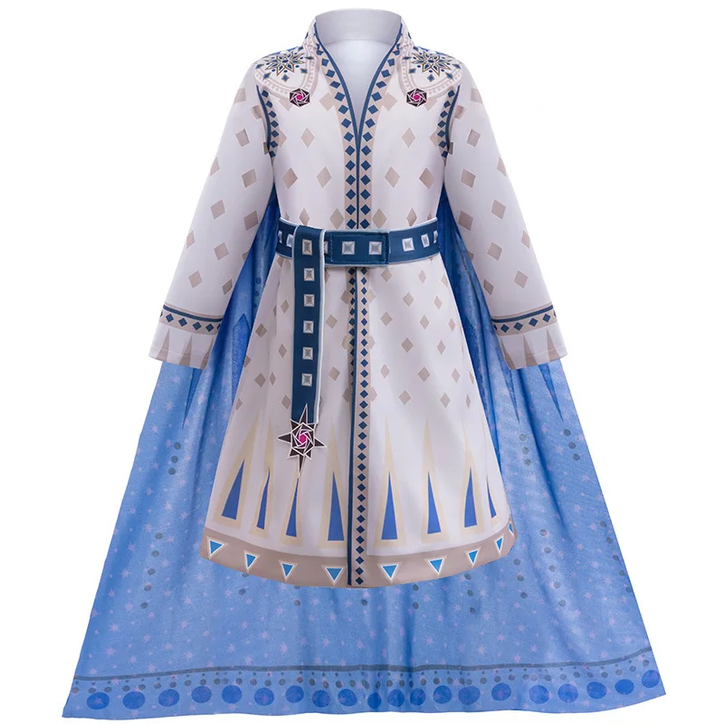 New 2025 King Magnifico new Boys Role Play Asha Dahlia queen Christmas Birthday Party Carnival Cosplay 3-12 Year Children Costume