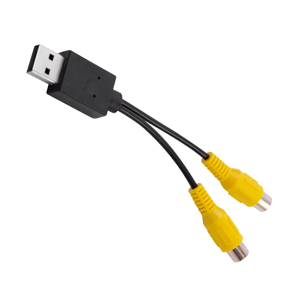 Car Car Video OutPut Box USB Port To CVBS Adapter Portable RCA Video Output Cable 2 CVBS Output for Android Multimedia Player