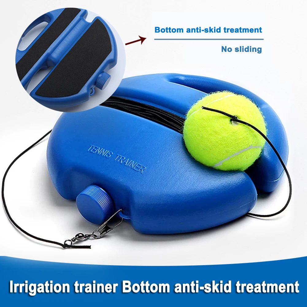 Tennis Training Aids Base with Elastic Rope Ball Practice Self-Duty Rebound Tennis Trainer Sparring Device
