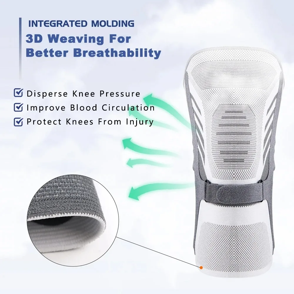 Brace Patella Joint Knee Warmth Sleeve for Cycling Jump Rope Knee Pads Leg Protectors Knee Support Arthritis Joint Pain Relief smile