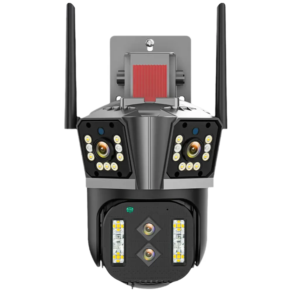 16MP Four Lenes Three-Screen 10X Hybrid Zoom WiFi IP Outdoor Camera PTZ Auto Tracking Waterproof Security Cam Cctv Camera