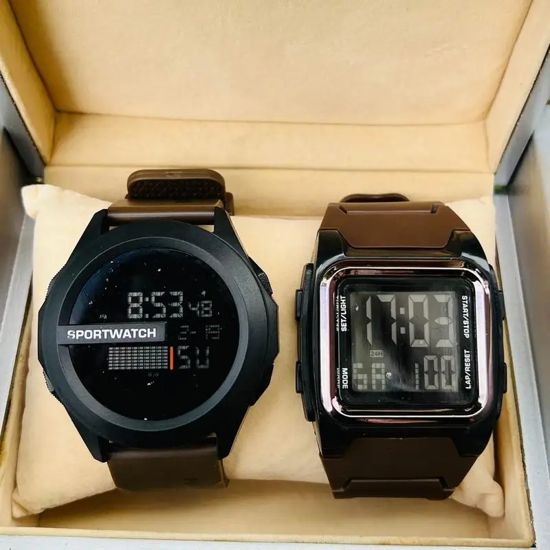 Buy 1 Get 1 Electronic Watch for Man Waterproof Led Light Reloj Deportivo Hombre Free Shippping