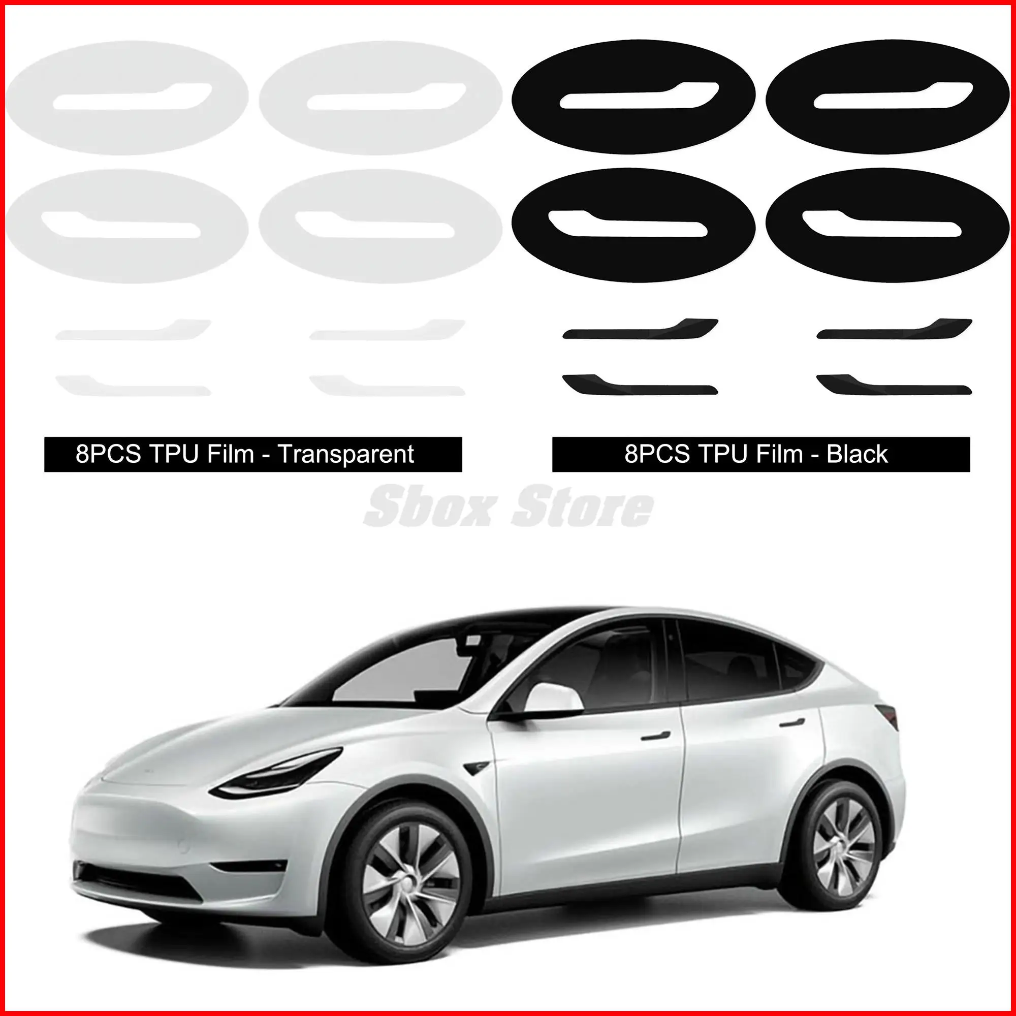 For Tesla 3 and Model Y 2019-2023 Scratch Protector - Inverted Door Handle Paint Protective Film PPF
