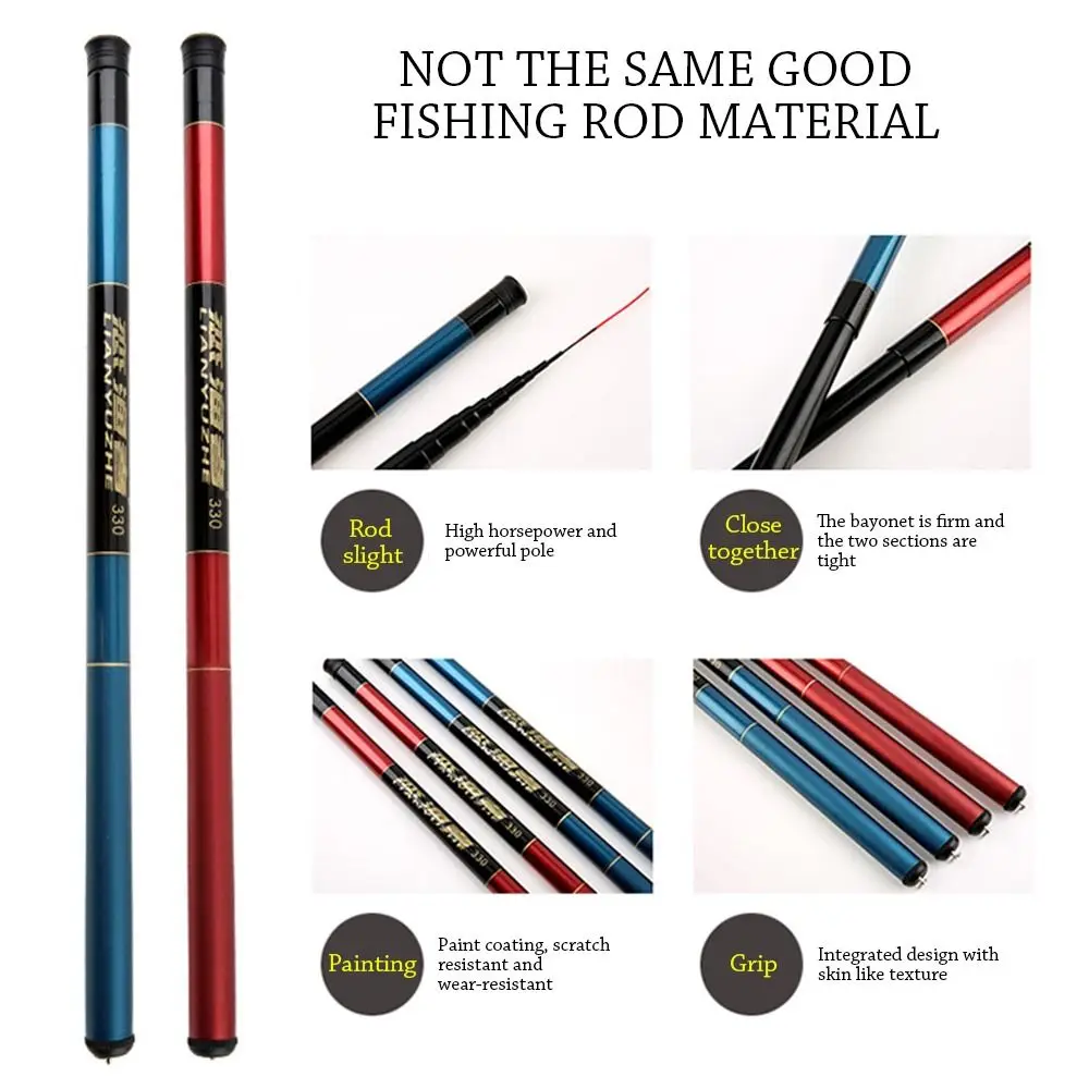 Ultralight Telescopic Fishing Rod Stream Lake Hand Pole Carp Feeder Portable Fishing Rods 1.8/2.1/2.4/2.7/3.0/3.3/3.6/4.5/5.4m