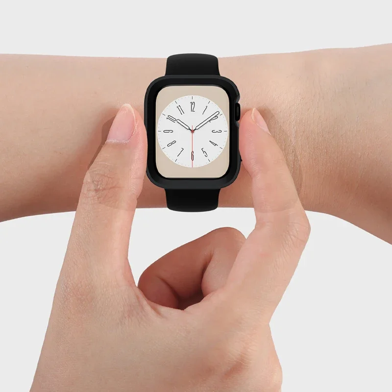 Bumper Soft Silicone Case Apple Watch 9 8 7 SE 4 Sport Anti-drop Matte Cover Protector for Iwatch 49mm 41mm 40mm 44mm 45mm