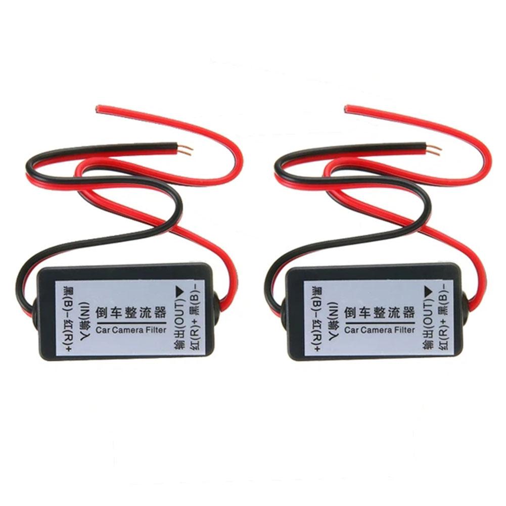 DC Capacitor Power 12V Relay Filter Rectifier Auto Car Eliminate Interference Car Cam Connector For Car Rear View Backup Ca Q2C6 smile