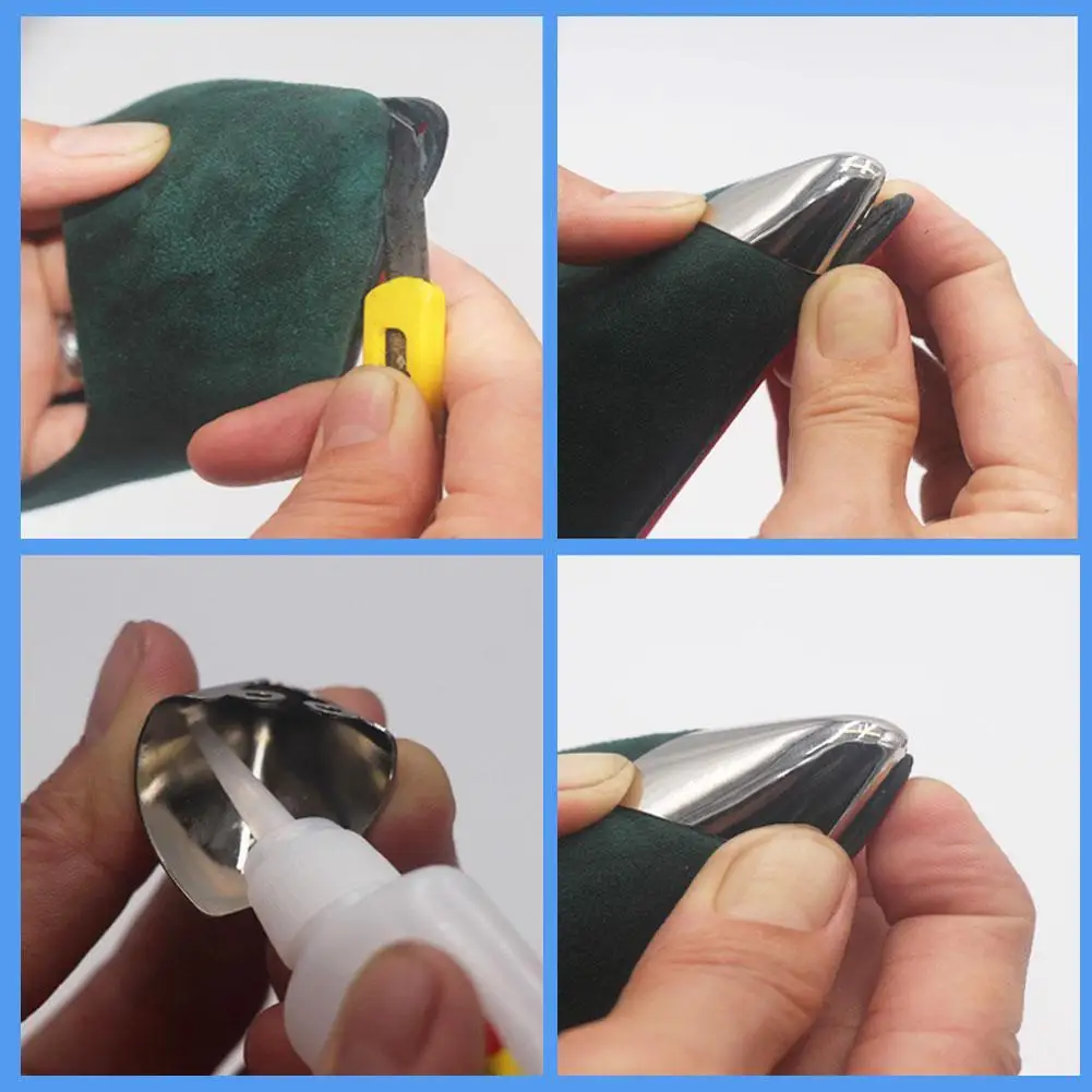 new High-heel Toe Metal Protective Sleeve Anti-kick Metal Shoes Clips 2025 Shoe Buckle To Decorations Shoe Toe Reapair Accessories