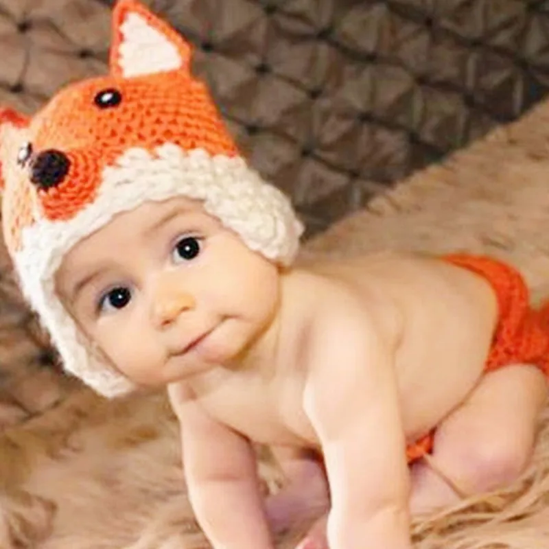 Styles Infant Photo Shoot Clothes Cute Animal Crochet Knit Costume Accessories Newborn Photography Props 5