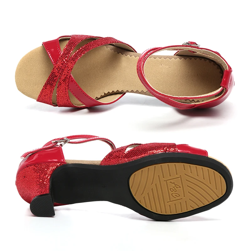 Women Shoes Ballroom Latin Dance Shoes For Woman Modern Dance-Shoes Salsa Tango Dancing Shoes For Girls Ladies Practice Sandals