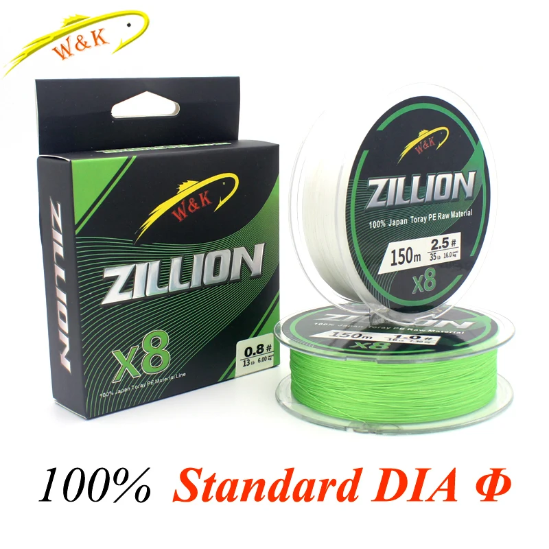 Standard DIA PE Lines at 150m 200m 300m Fishing Line Double Color Super Powered Braided Line Floating and Strong Type PE Lines
