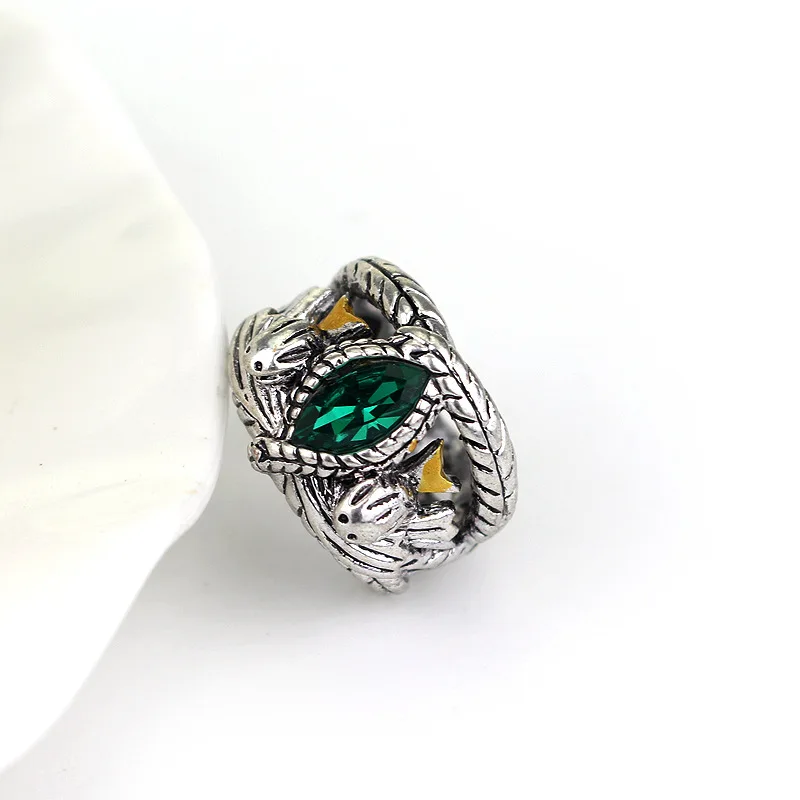 Barahir Aragorn Gondor Ring Men Women Green Crystal Ring Jewelry Wholesale
