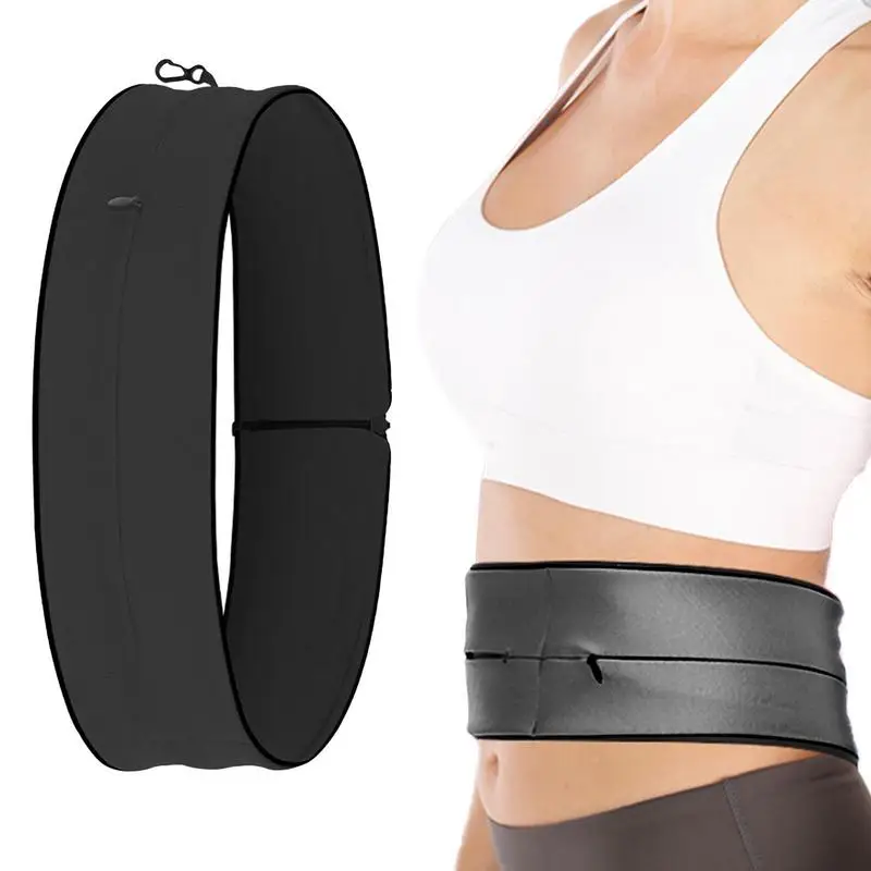 Running Belt Running Waist Belt Phone Belt Hands Free Multi-Pocket Waistpacks For Sports Travel Gym Jogging Sport Outdoor