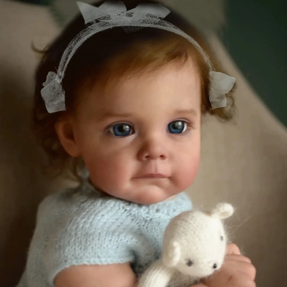 Reborn Doll Cloth Body Girl 60 Cm Dolls for Girl Baby Reborn 3D-Paint Skin with Vein Soft Reborn Newborn Baby Reborn Maggie Doll