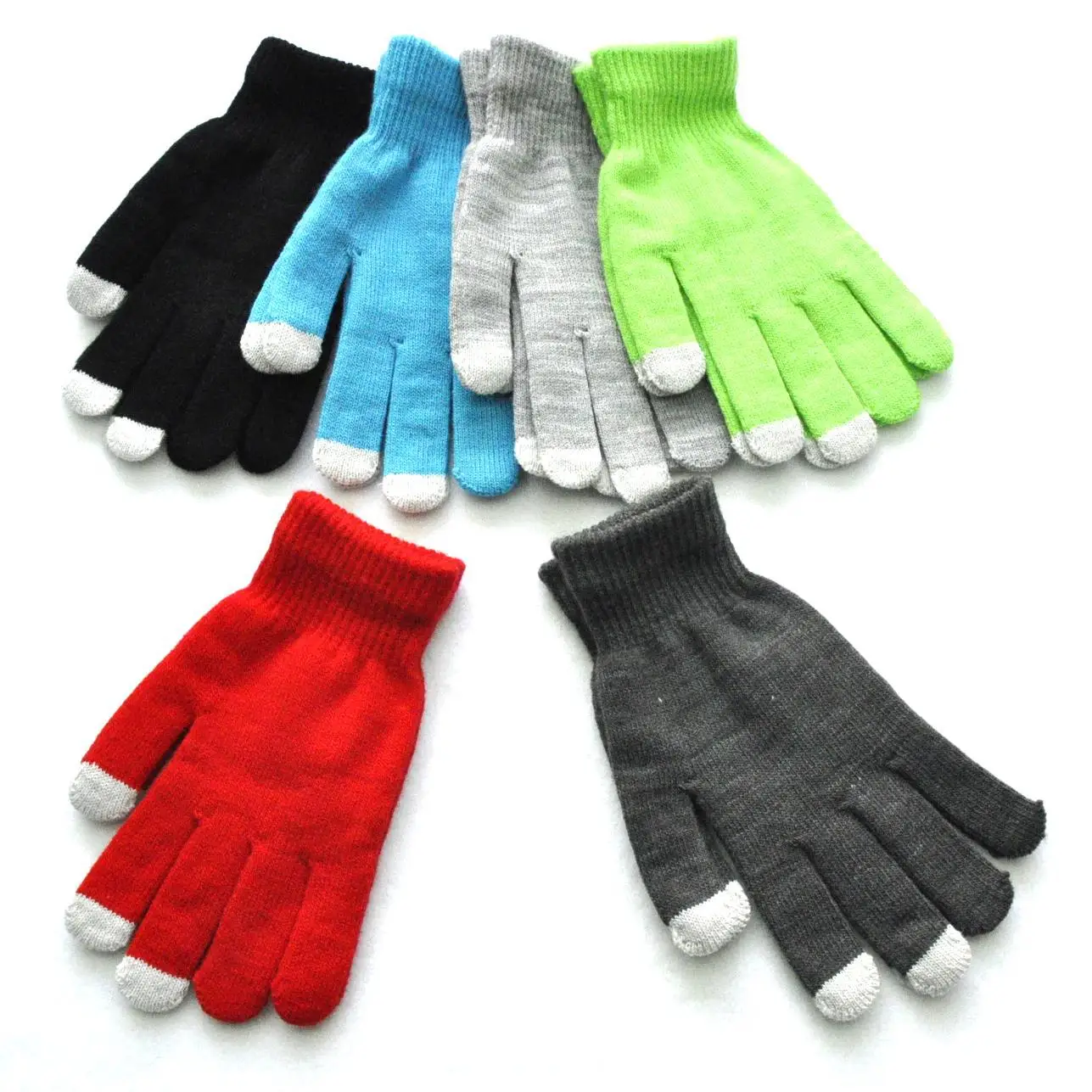 Men Women 2025 Winter Thicken Warm Gloves For Students Solid Color Knitted Touch Screen new Mittens Outdoor Cycling Skiing Gloves New