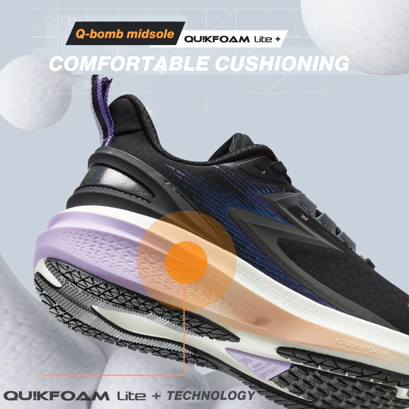 361 Degrees NEW Rainblock 7.0 Anti Splash Rainproof Women Sport Shoes Technology Night Reflective Cushioning Sneakers 582342228