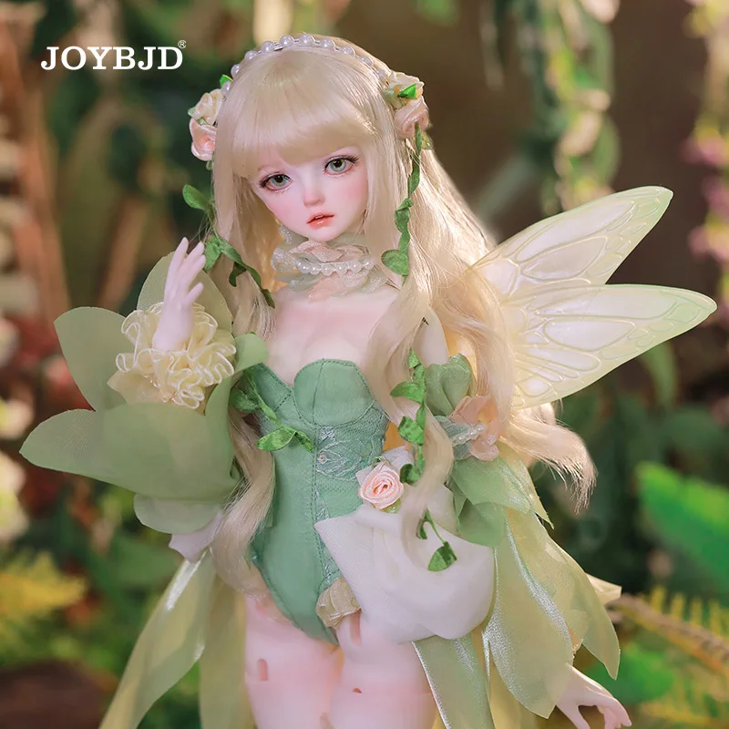 Isabella BJD Doll 1/4 Muxi Fantasy Flower Fairy Love Hope Wings Pearls Necklace Orange Exquisite Craftsmanship Embroidery Joybjd