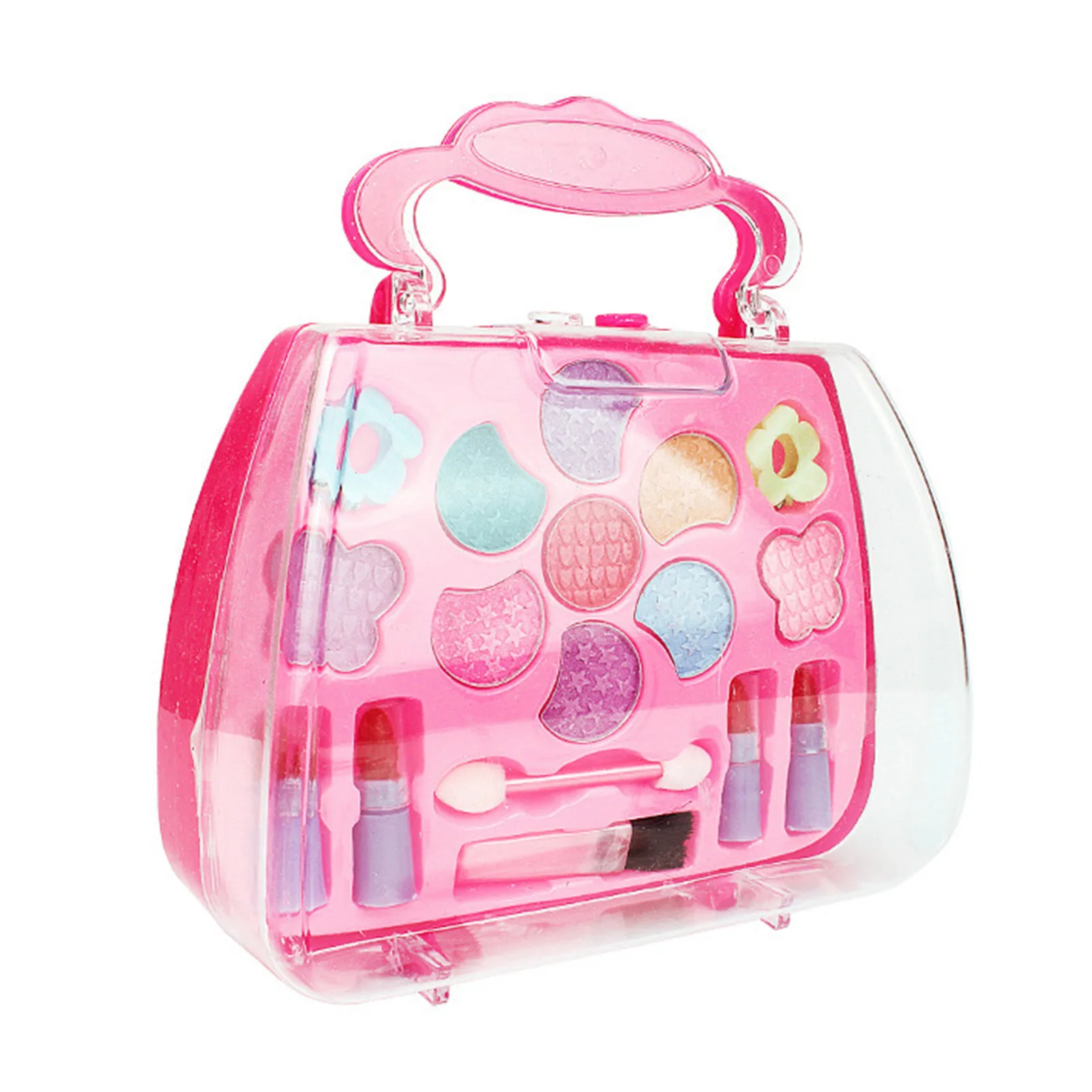 Little Girls Real Make Up Set Washable & Non-Toxic Real Makeup Girl Toys for Toddler Girls Age 4 5 6