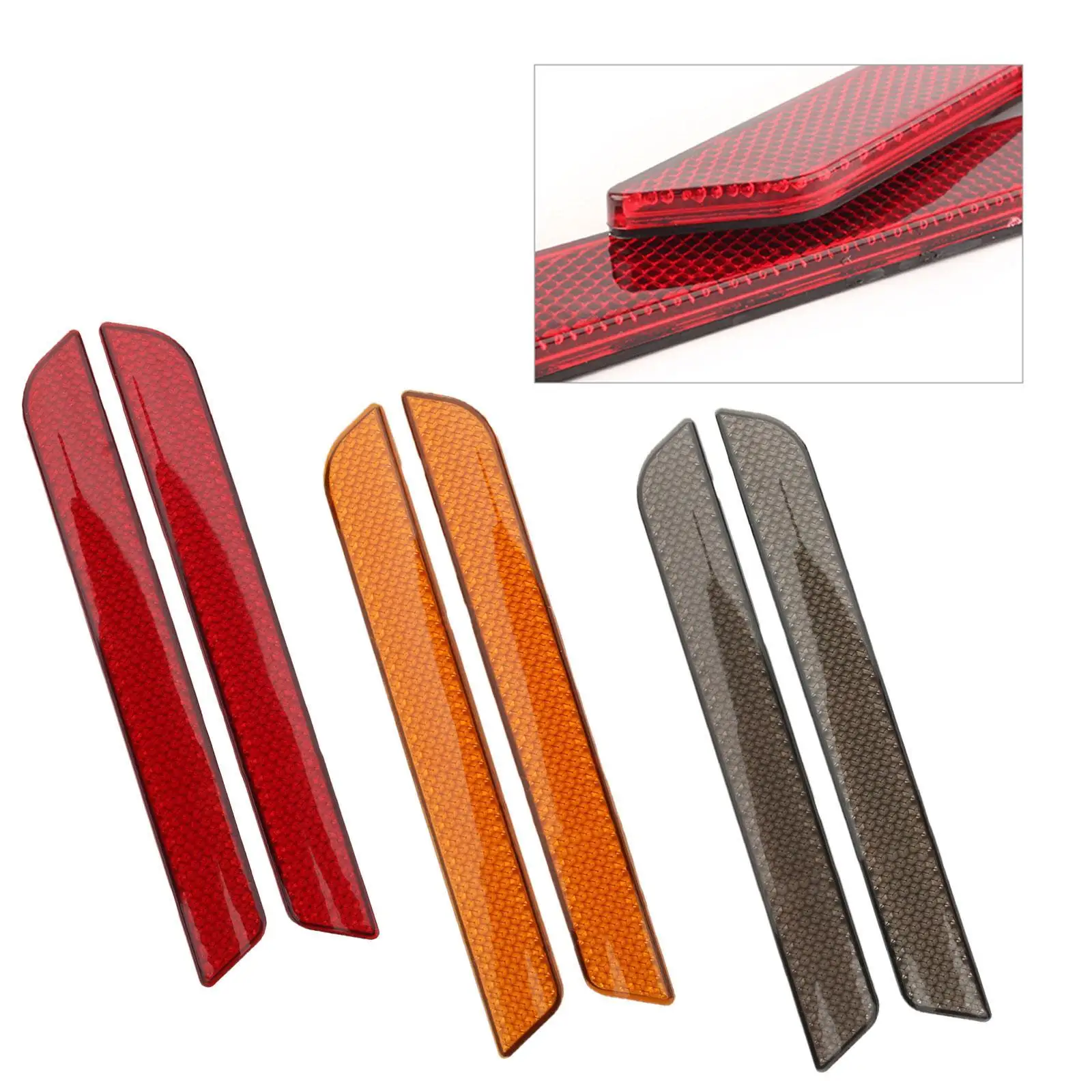 2Pcs ABS Plastic Motorcycle Saddlebag Guard Reflector Cover for Harley Touring Street Glide Road King FLT/FLHT 2014-2018