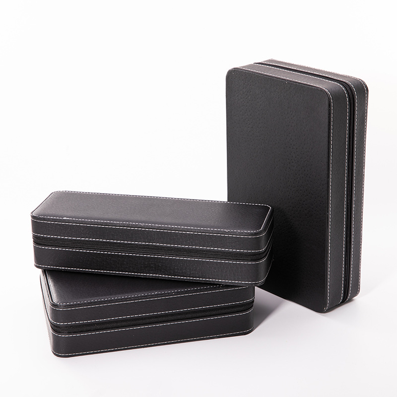 6/10/12 Slots Watch Pouch Bag Organizer Watch Box Display Case Retro PU Leather Travel Watch Case Wrist Jewelry Storage Pouch