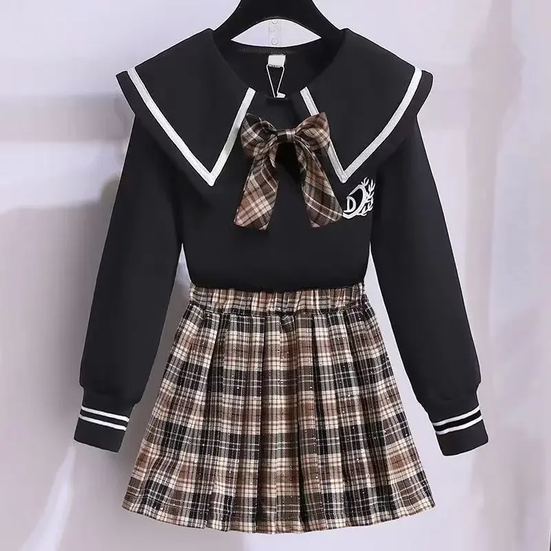 Girls' New All-Match Pleated Children'S Summer Skirt With Inner Safety Pants JK Academic style Student Japanese Kogyaru Uniform