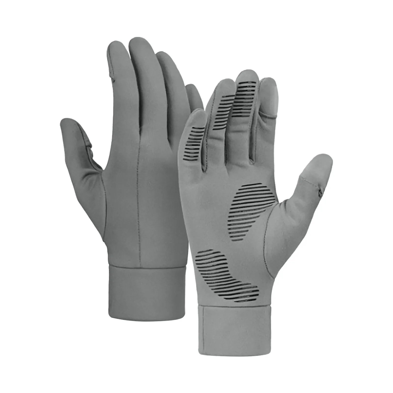 Winter Running Gloves Screen Lightweight Thermal Warm Mittens Fleece Cold Weather Thin Glove Black Outdoor Men Women For Work