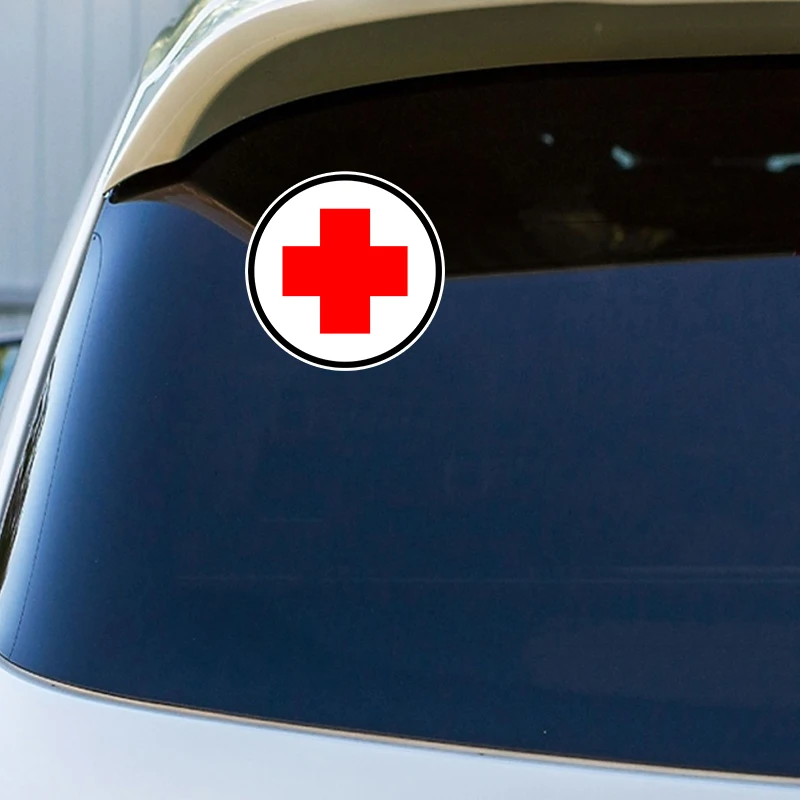 Colors Personality PVC Decal For Red Cross new Waterproof Car 2025 Sticker On Motorcycle Laptop Decorative