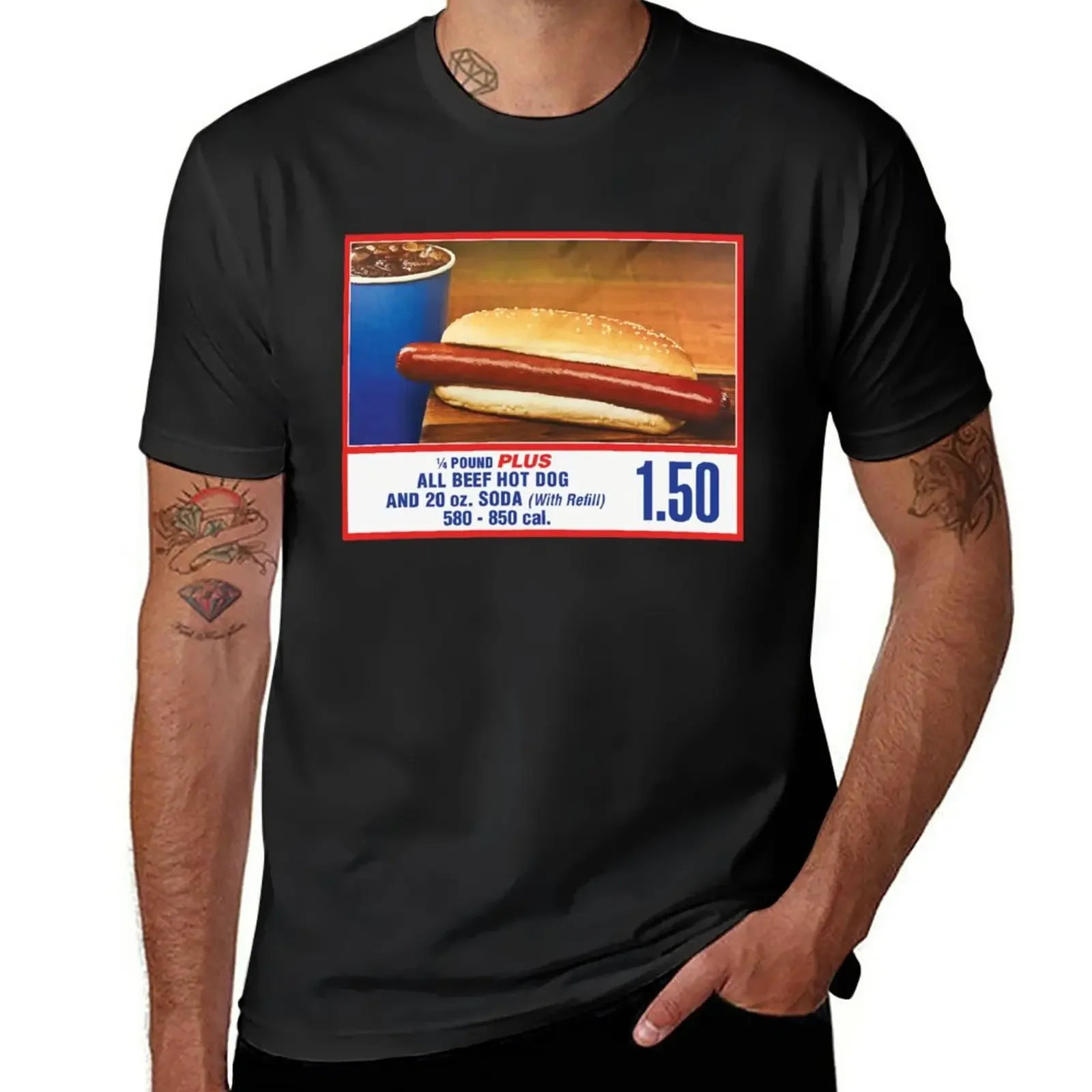 New COSTCO Food Court Hot dogs combine fun printed men's and women's short sleeve T-shirts