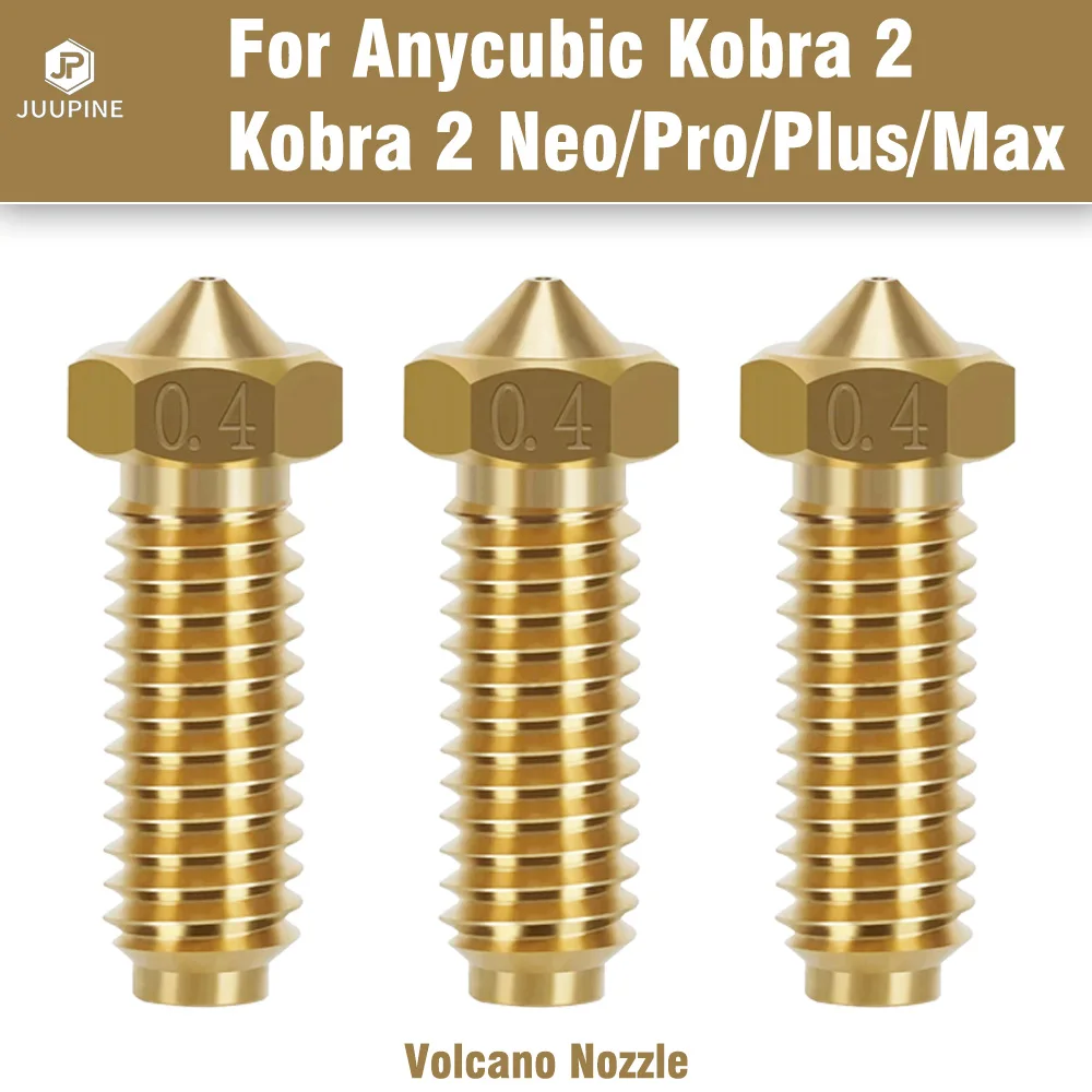 Nozzles Brass 0.4mm 3D Printer Nozzle For Anycubic Kobra 2 Volcano Nozzles new 2025 For Kobra2/ Kobra2 Pro/Kobra2 Max/ Kobra2 Plus