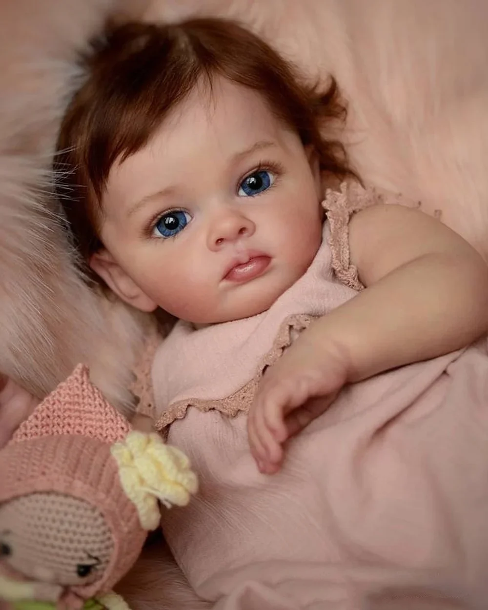 58CM Reborn Toddler Doll Tutti Hand Paint 3D Skin Multiple Layers Painting with Visible Veins Bebe Reborn Dolls Toys for Girls