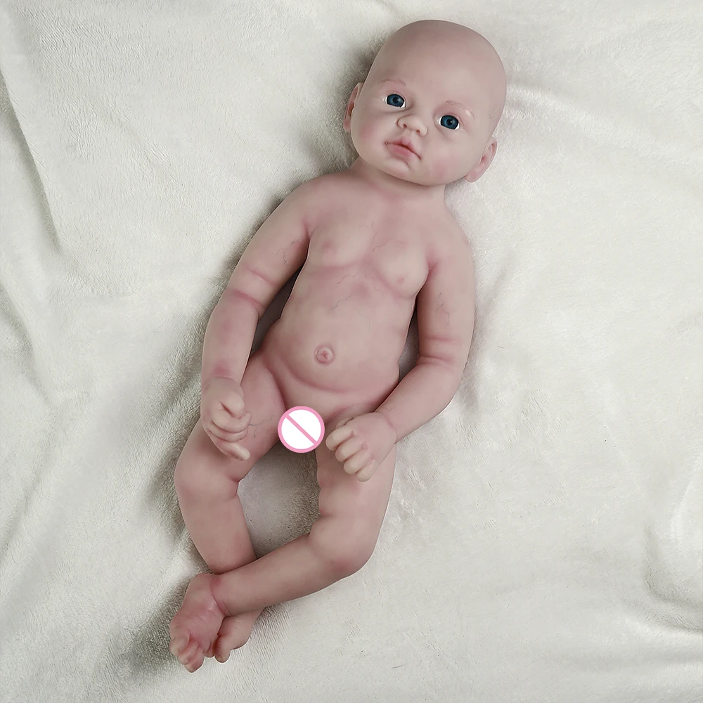 COSDOLL 49cm 3.2kg 100% Full Body Silicone Reborn Baby Doll Realistic Baby Toys Soft Dolls for Children Christmas Gift