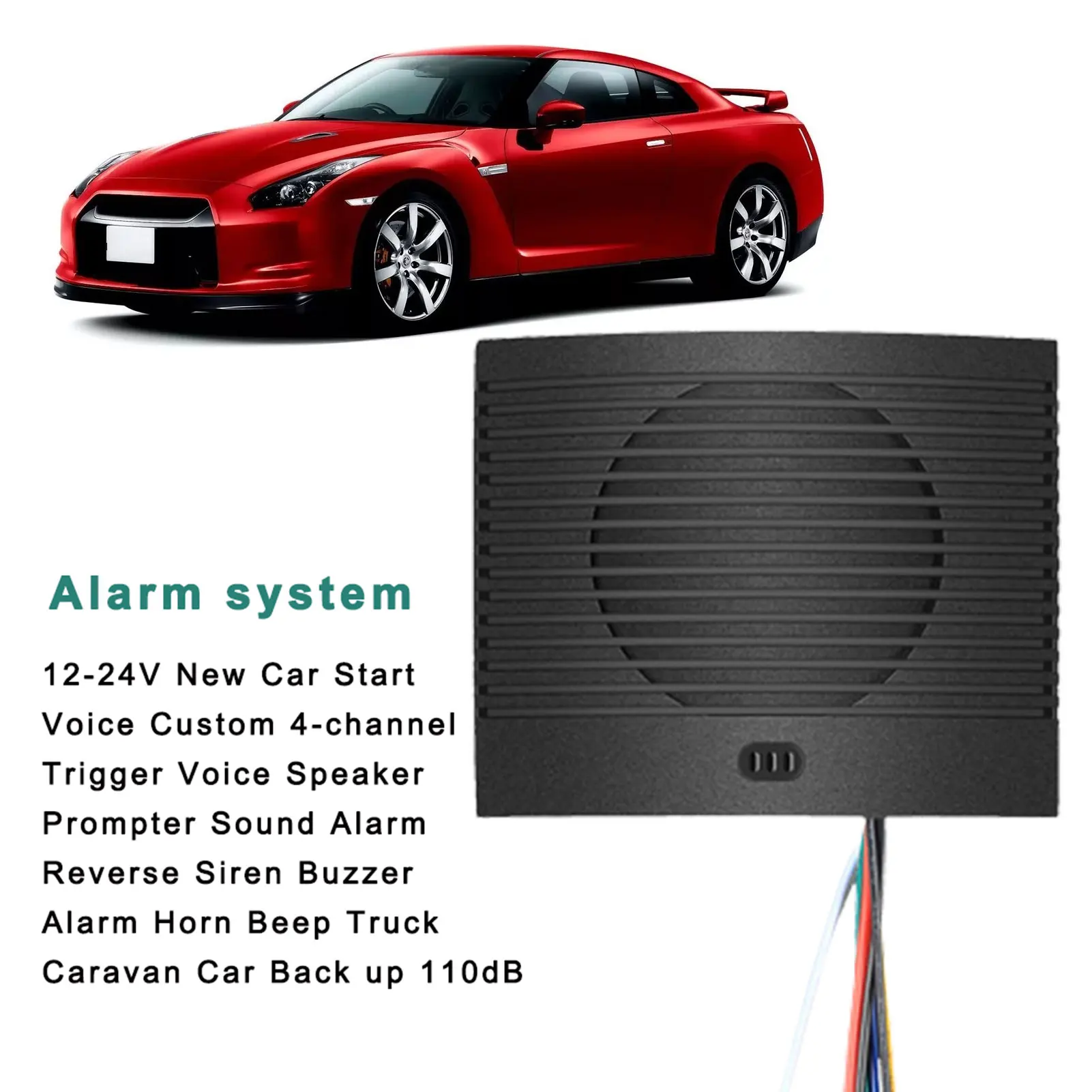 MP3 voice Backup Alarm Reversing Alarm Horn Reverse Siren Beeper Buzzer Warning Alert Accessories For Vehicle Car Auto Trucks