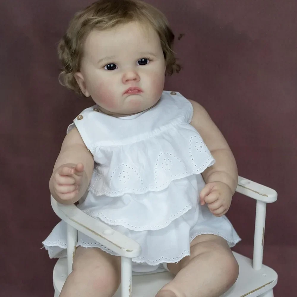 60CM Already Finished Painted Bebe Reborn Toddler CHARLOTTE High Quality Multiple layers with Visible Veins for Child gifts