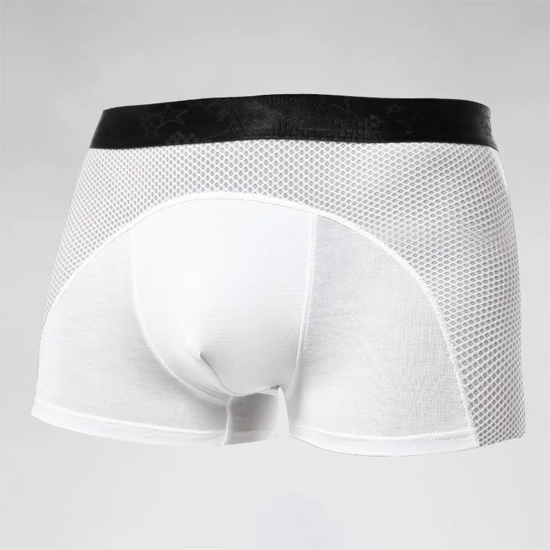 Men s Underwear Mesh Boxers Modal Sports Thin Breathable Comfortable 5