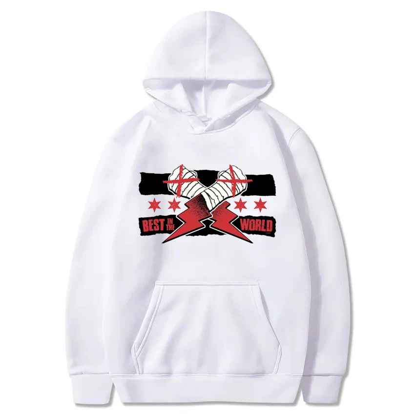 Cm Punk Best in The World Printed Hoodies American Professional Wrestler Unique Sweatshirts Hip Hop Harajuku Warm Male Clothing