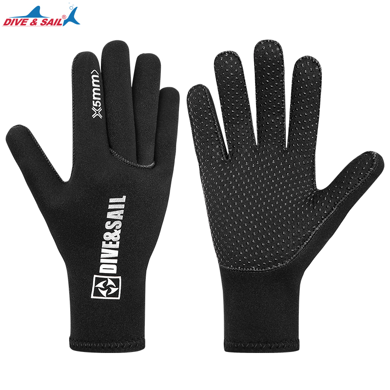 Wetsuit Gloves Neoprene Diving Gloves Surfing Gloves 3MM 5MM for Men Women Kids, Thermal Anti Slip Flexible Dive Water