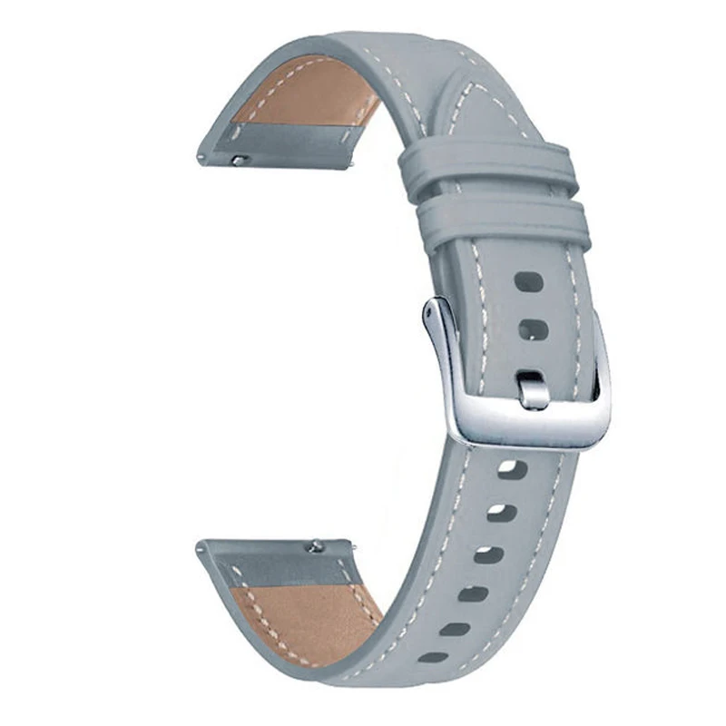 Replacement Women 20mm Wrist Watch Band Bracelet for Huawei Watch GT2 GT3 42mm GT3 Pro 43mm Leather Watch Strap Rose Gold Buckle