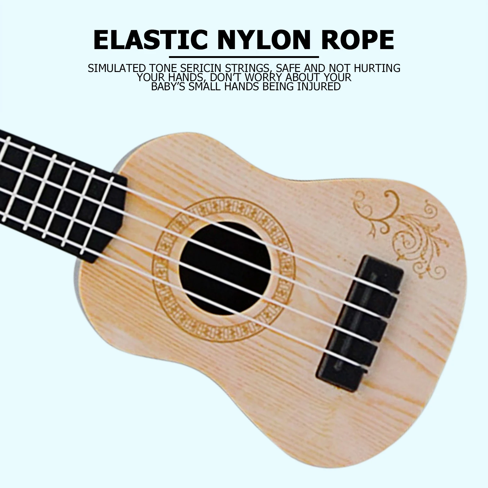 Kids Small Guitar Musical 2025 Toy Mini Classical Ukulele new Guitar Toy Lightweight Party Supplies Adjustable for Children Holiday Gifts