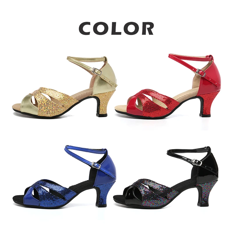 Women Shoes Ballroom Latin Dance Shoes For Woman Modern Dance-Shoes Salsa Tango Dancing Shoes For Girls Ladies Practice Sandals