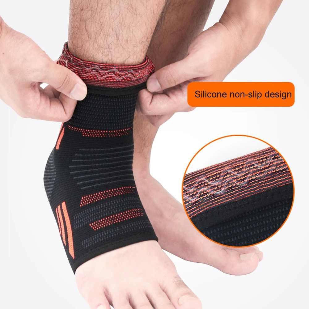 1Pcs Ankle Guard Silicone Ankle Protector Plantar Fasciitis Splint Comfy Brace Soccer Ankle Brace Achilles Tendonitis Brace
