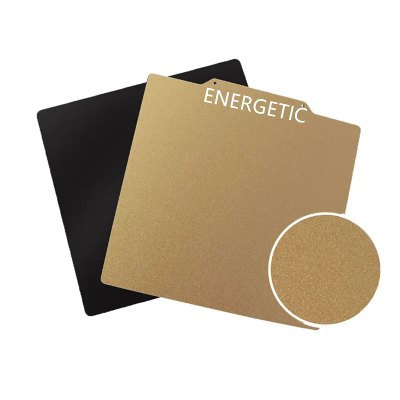 ENERGETIC For Anycubic Mega S PEI Build Plate 240x220mm Double Sided Textured PEI Spring Steel Sheet Magnetic Heat Bed