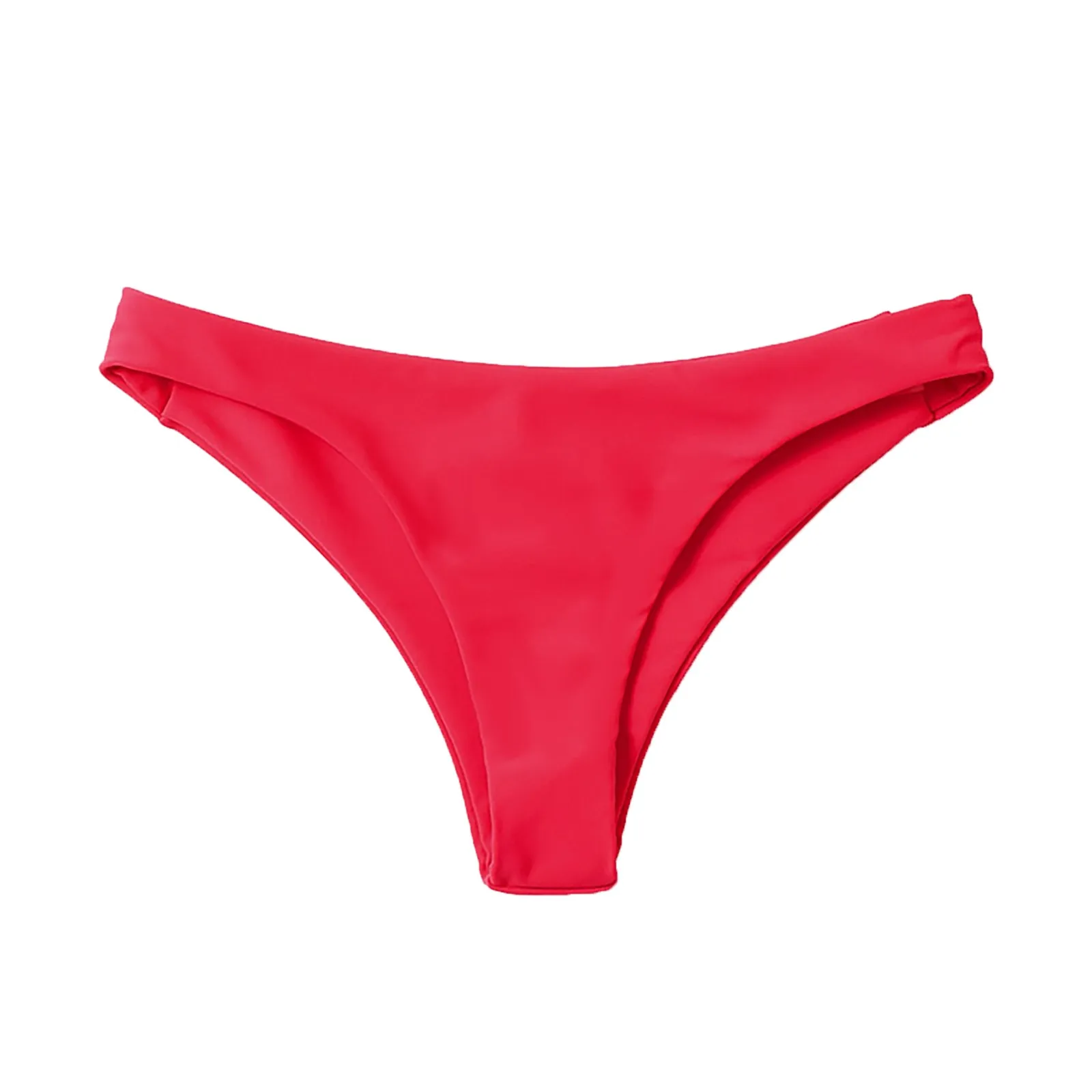 new Women's Bikini Bottoms High 2025 Cut Swimsuit Bottom Solid Color Mid Waist Swim Bottoms Men Swim Short Bikini Skirt