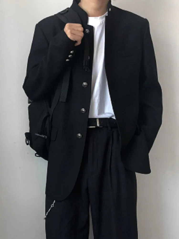Japan Style School Uniform Jacket Stand Collar Men Women new Tunic Suit Jacket DK Costume Black 2025 Coat With Nameplate High Version