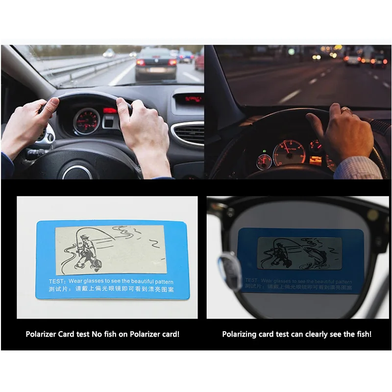 2218 2 IN 1 Magnetic Polarized Clip On Sunglasses Women Men Classic Plastic Frame For Night Driving Sunglasses UV400