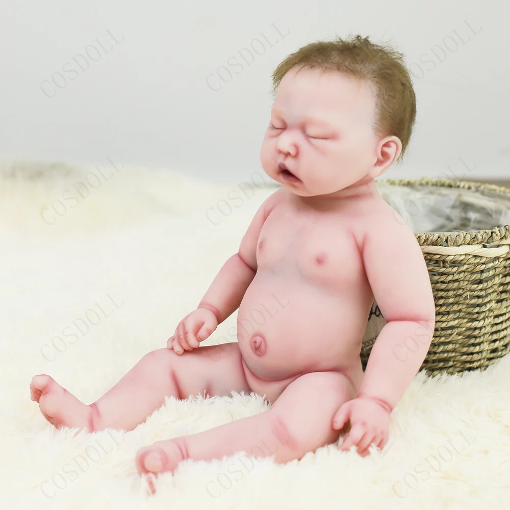 new Rebe Reborn Girl Doll 17 Inches Baby Full Body Silicone Dolls Accompany Reallist 2025 Lifelike Bebes Reborn Dolls 45cm Hot Sale 2022